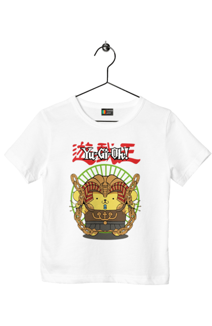 Children's t-shirt with prints Yu Gi Oh! Pompompurin. Brand, character, hello kitty, pompompurin, yu gi oh, yugio. 2070702