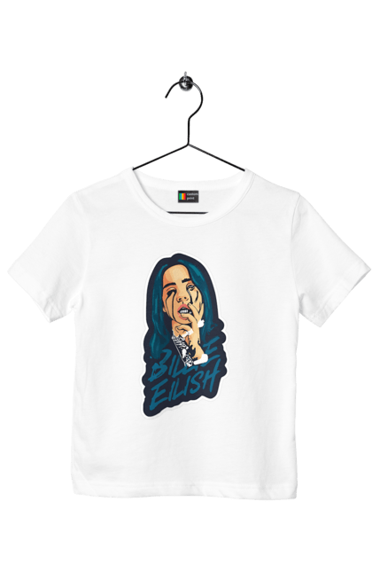 Футболка дитяча з принтом "Billie Eilish". Активістка, біллі айліш, мизукант, права, співачка, тварини. 2070702