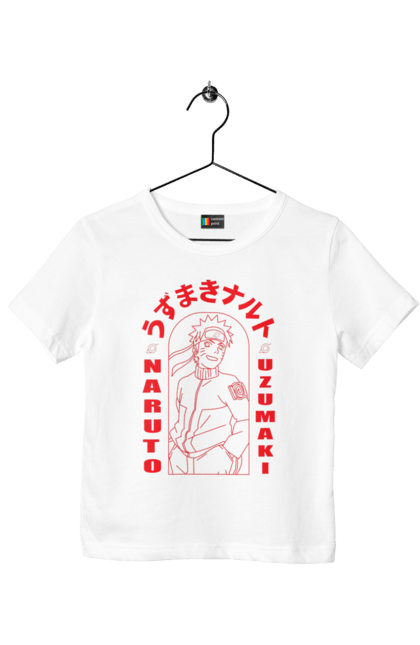 Children's t-shirt with prints Naruto. Anime, character, manga, naruto, ninja, tv series. 2070702