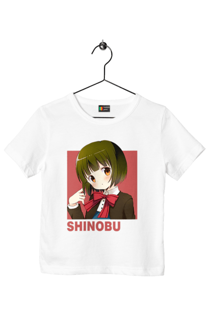 Children's t-shirt with prints Kiniro Mosaic Shinobu Omiya. Anime, gold mosaic, kiniro mosaic, kinmoza, manga, shinobu, shinobu omiya. 2070702