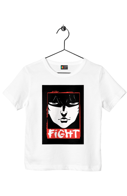 Children's t-shirt with prints Hanma Baki. Anime, baki fighter, hanma baki, manga, martial arts, tv series. 2070702