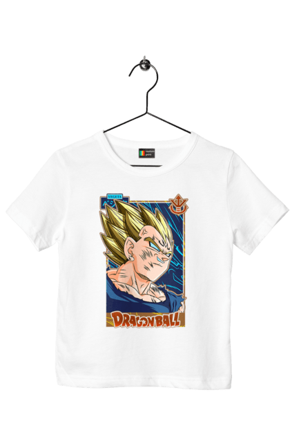 Футболка дитяча з принтом "Перли дракона Вегета". Anime, dragon ball, goku, majin vegeta, manga, vegeta, аніме, вегета, манга, перли дракона. 2070702