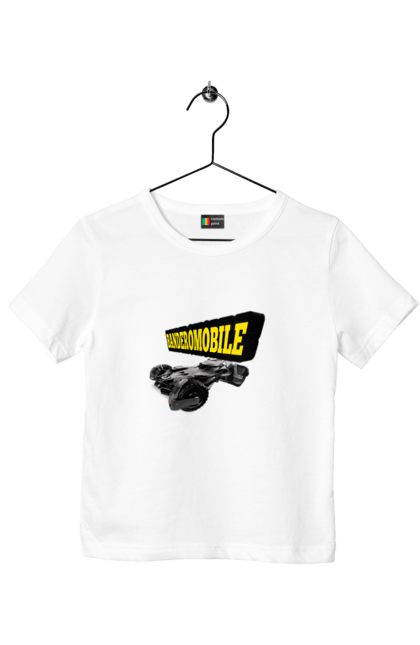 Футболка дитяча з принтом "Бандеромобіль". Авто, авто бандери, автомобіль, бандеромобіль, бетмен, бетмобіль, військове авто, супер машина. 2070702