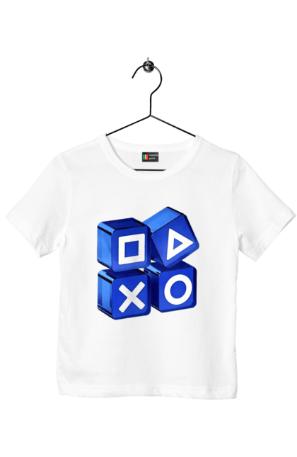 Футболка дитяча з принтом "Геймпад". Playstation, sony, геймпад, гра, джостик. 2070702