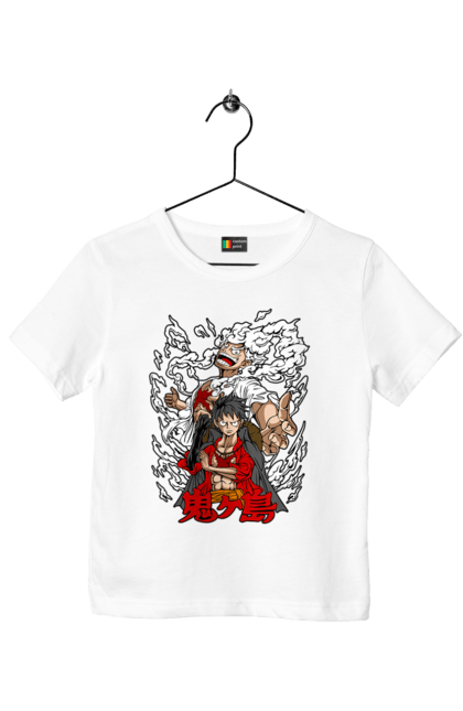 Children's t-shirt with prints One Piece Luffy. Anime, luffy, manga, monkey de luffy, one piece, pirates. 2070702