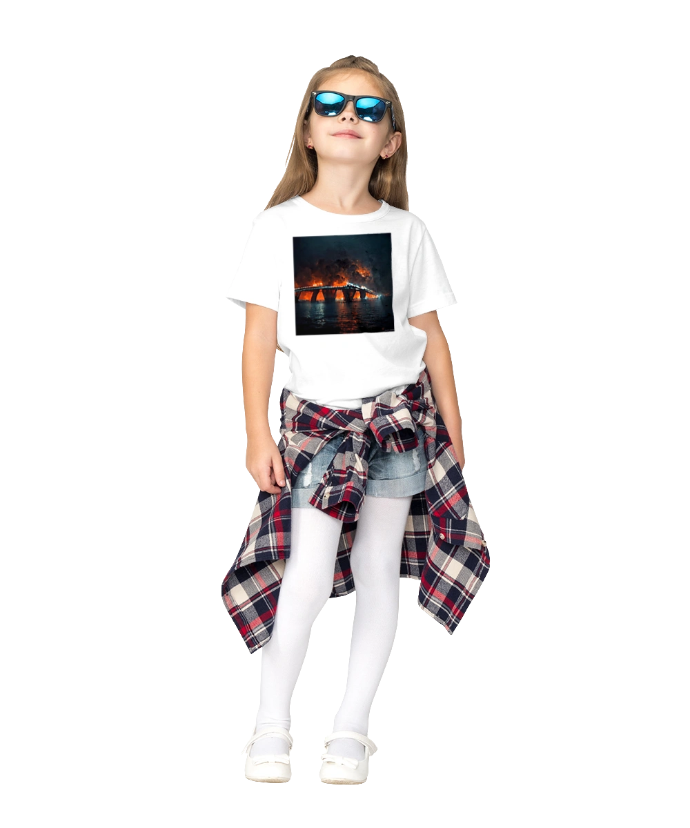 The Crimean bridge is on fire