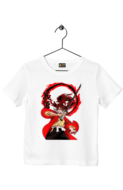 Children's t-shirt with prints Demon Slayer Yoriichi Tsugikuni. Anime, demon slayer, manga, tsugikuni, yoriichi, yoriichi tsugikuni. 2070702