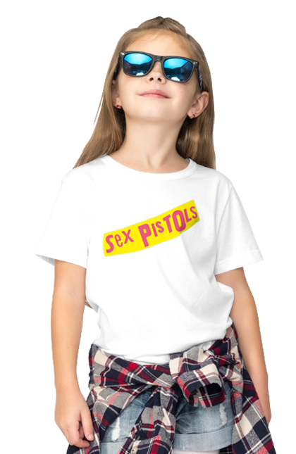 Children's t-shirt with prints Sex Pistols. Group, music, punk, punk revolution, punk rock, rock, sex pistols. 2070702