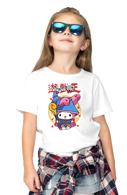 Children's t-shirt with prints Yu Gi Oh! My Melody. Brand, character, hello kitty, my melody, yu gi oh, yugio. 2070702