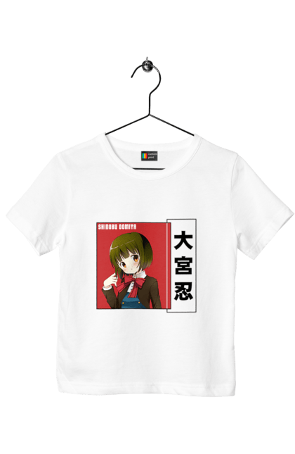 Children's t-shirt with prints Kiniro Mosaic Shinobu Omiya. Anime, gold mosaic, kiniro mosaic, kinmoza, manga, shinobu, shinobu omiya. 2070702