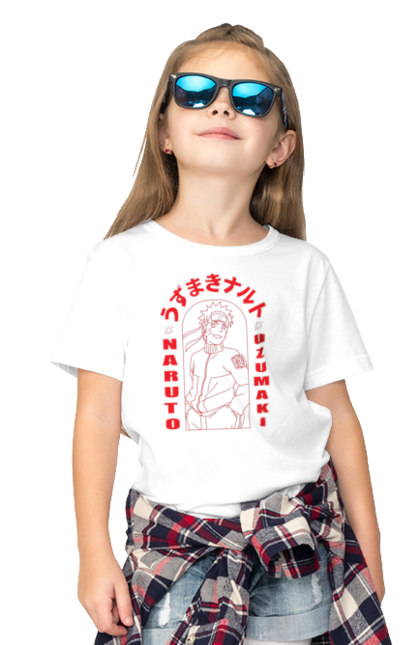 Children's t-shirt with prints Naruto. Anime, character, manga, naruto, ninja, tv series. 2070702