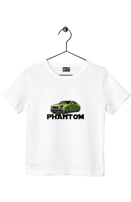 Футболка дитяча з принтом "Ролс ройс". Авто, автомобіль, люкс клас, ролс ройс, седан, фантом. 2070702
