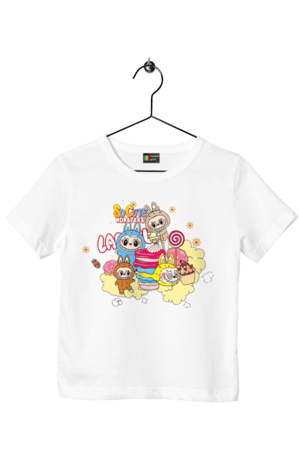 Футболка дитяча з принтом "Labubu". Labubu, weird cute, іграшки, лабубу. 2070702