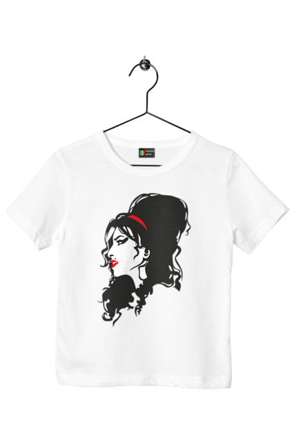 Футболка дитяча з принтом "Емі Вайнгауз". Amy winehouse, блюз, джаз, емі вайнгауз, емі уайнхаус, композитор, музикант, соул, співачка. 2070702