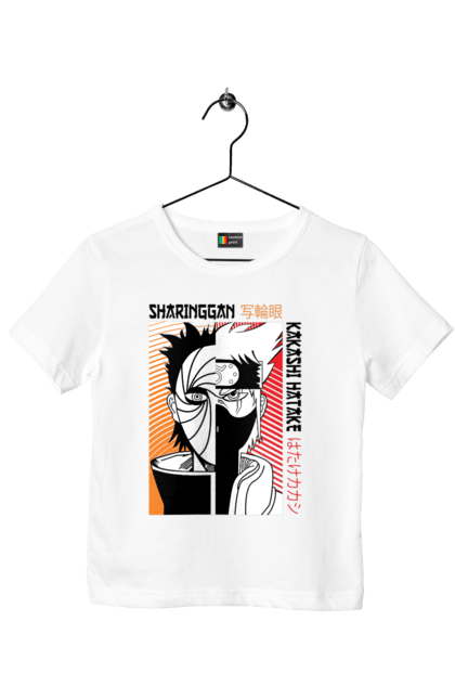 Children's t-shirt with prints Naruto Kakashi Hatake. Anime, kakashi, manga, naruto, shinobi, shonen, team number 7. 2070702