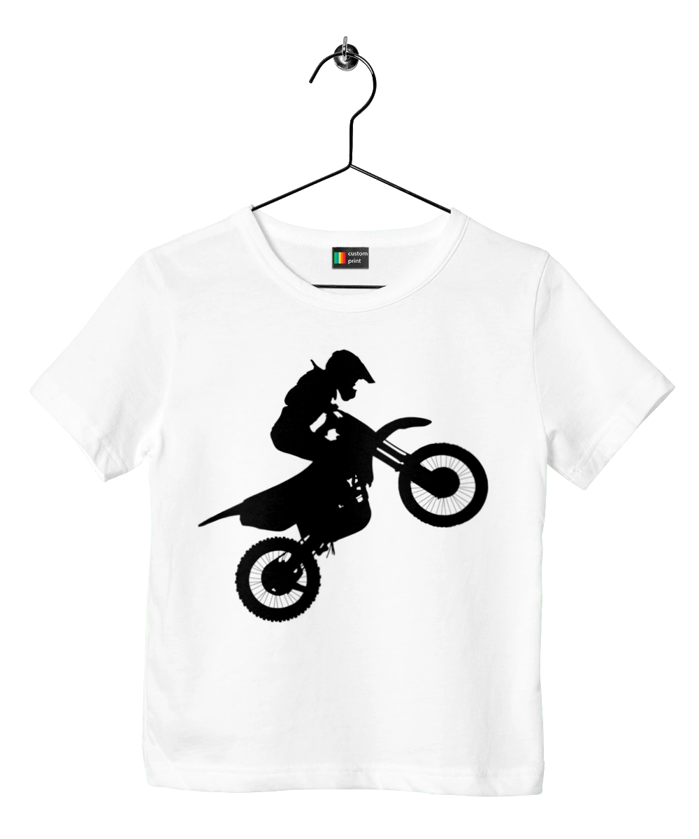 Silhouette Of A Motorcyclist