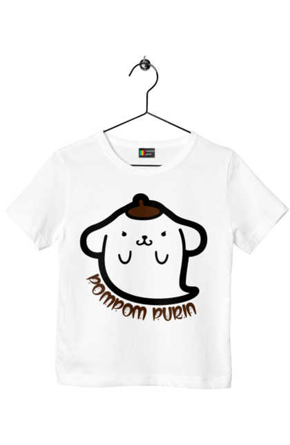 Children's t-shirt with prints Hello Kitty Pompompurin. Brand, character, ghost, halloween, hello kitty, pompompurin. 2070702