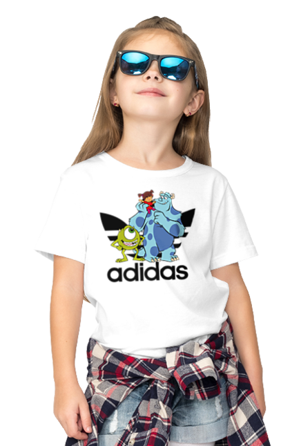 Children's t-shirt with prints Adidas Monsters, Inc.. Adidas, cartoon, inc, monsters, monsters corporation, monsters inc, pixar. 2070702