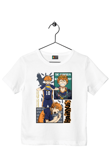 Футболка дитяча з принтом "Волейбол!! Хіната". Anime, haikyu, hinata, manga, shoyo hinata, аніме, волейбол, манга, хіната, шьо хіната. 2070702