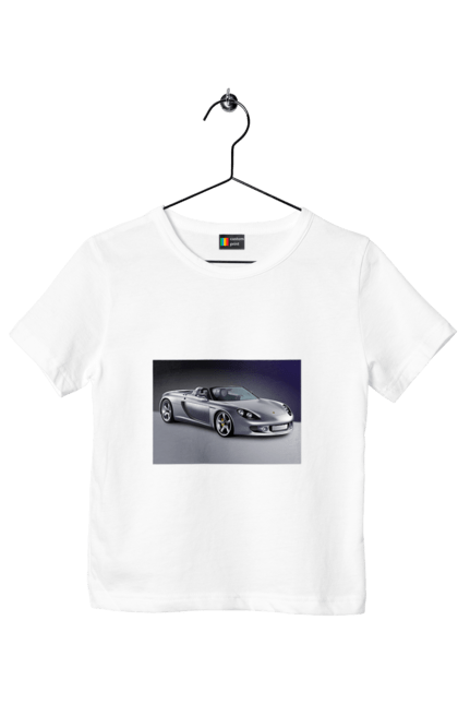 Children's t-shirt with prints Auto.2. Auto, color image, compartment, photo, sports car. 2070702