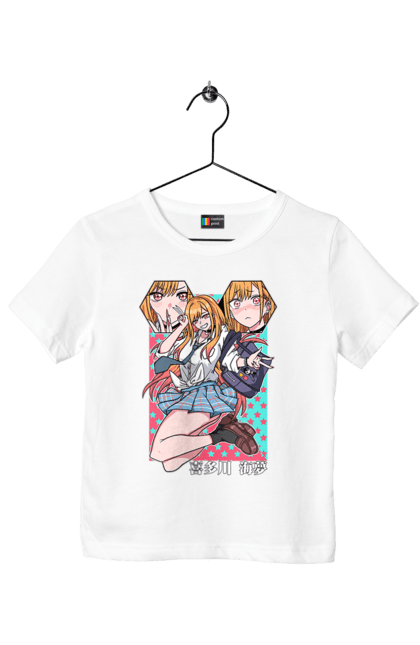 Children's t-shirt with prints My Dress Up Darling. Anime, gyaru, manga, marin kitagawa, marine, my dress-up darling, porcelain doll. 2070702