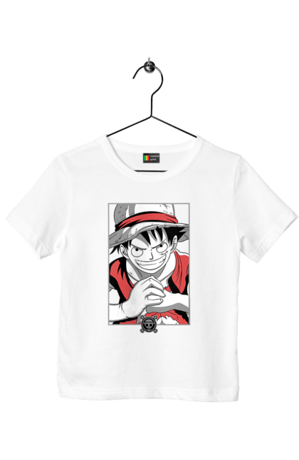 Children's t-shirt with prints One Piece Luffy. Anime, luffy, manga, monkey de luffy, one piece, pirates. 2070702