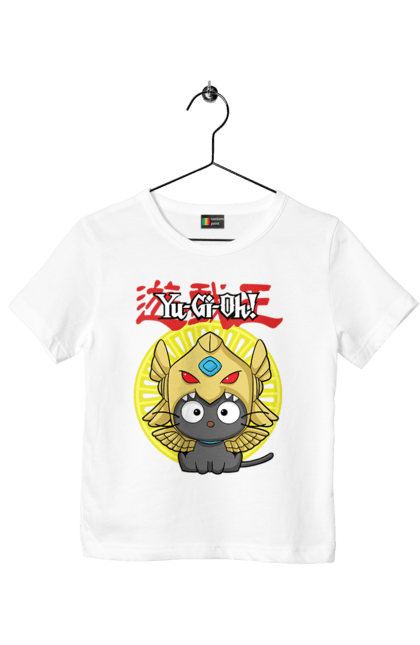 Children's t-shirt with prints Yu Gi Oh! Chococat. Brand, character, chococat, hello kitty, yu gi oh, yugio. 2070702