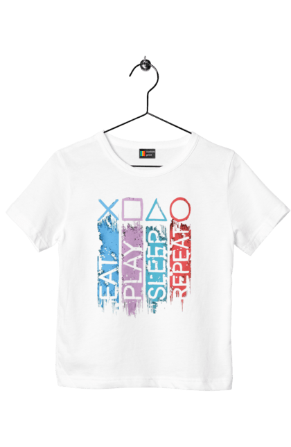 Футболка дитяча з принтом "Геймпад". Playstation, sony, геймпад, гра, джостик. 2070702