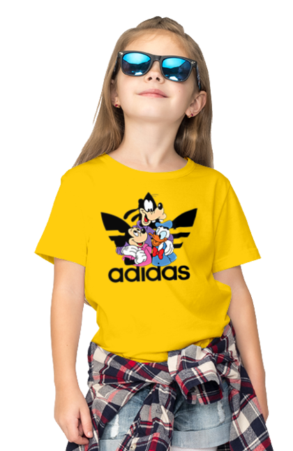 Children's t-shirt with prints Adidas Mickey Mouse. Adidas, cartoon, disney, mickey, mickey mouse. 2070702