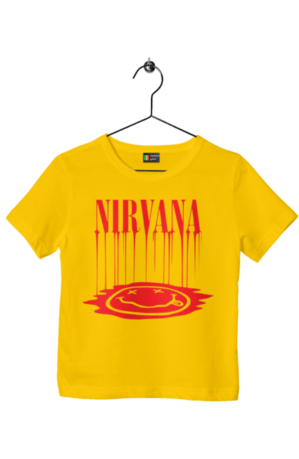 Children's t-shirt with prints Nirvana. Alternative rock, grunge, hard rock, kurt cobain, nirvana, punk rock, rock band. 2070702