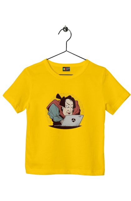 Футболка дитяча з принтом "Ніндзя програміст". Angular, c, css, html, it, javascript, jquery, php, python, react, svelt, vue, айтишник, айті, гумор, код, кодувати, прогер, програміст, програмісти, ти ж, ти ж програміст, тиж програміст. 2070702