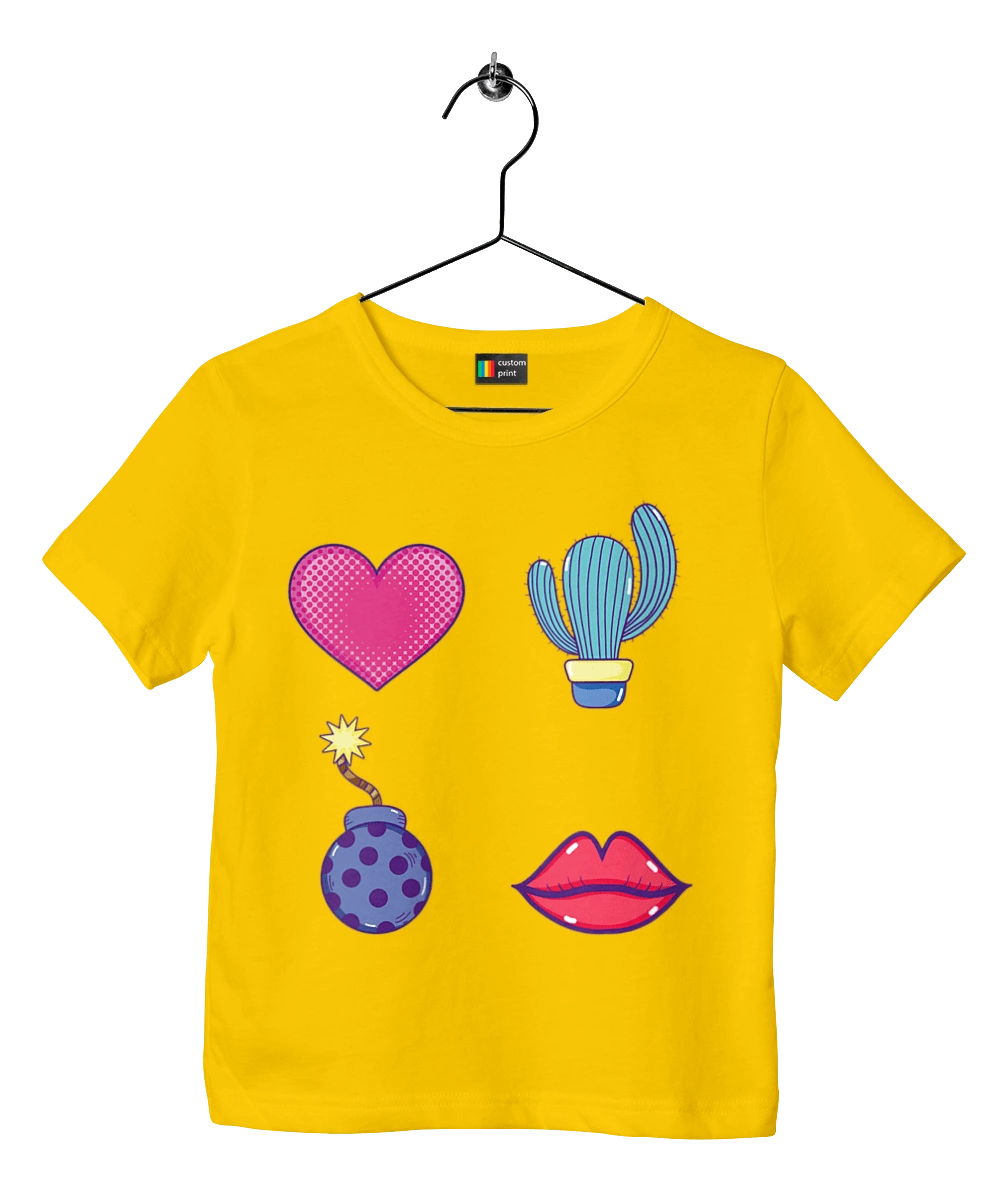 Heart, Cactus, Bomb, Lips