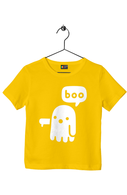 Футболка дитяча з принтом "BOO (мова програмування)". Айті, мова програмування, програма, програміст, технічне завдання, ти ж програміст, транслятор boo, тривимірні програми, фрілансер. 2070702