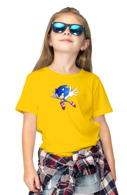 Футболка дитяча з принтом "Соник (5)". Sega, shadow, sonic, sonic x, x, ежик, игра, наклз, сега, скорость, соник, тейлз, шедоу. CustomPrint.market