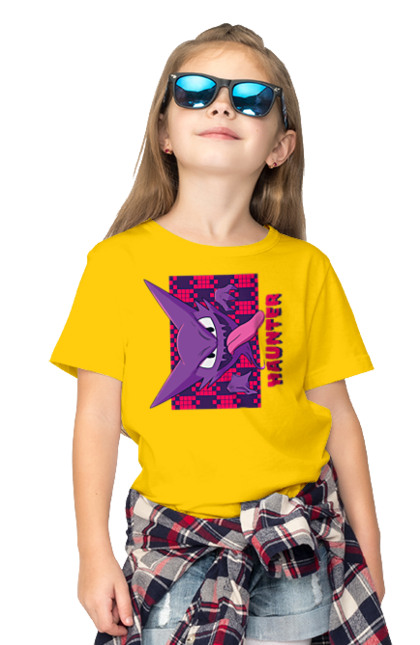 Children's t-shirt with prints Haunter. Anime, games, haunter, nintendo, pokemon, pokemon go. 2070702