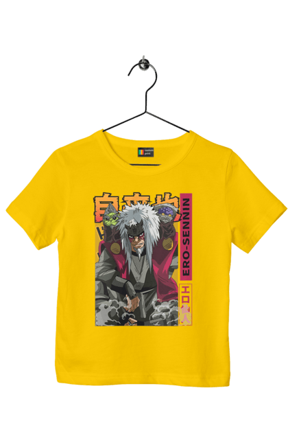 Children's t-shirt with prints Naruto Jiraiya. Anime, hokage, jiraiya, manga, naruto, shinobi, shonen. 2070702