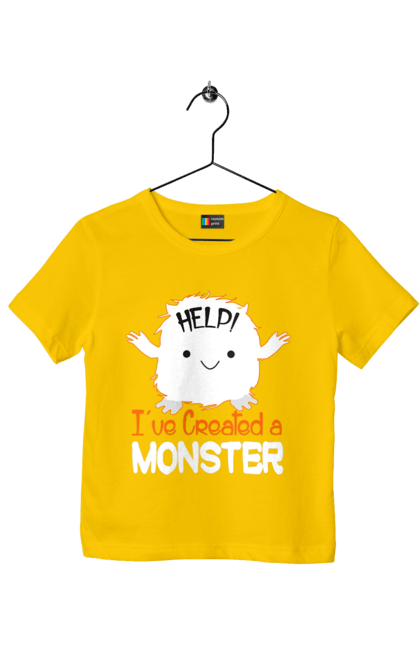 Children's t-shirt with prints Help! I've created a monster. Creation, halloween, help, holiday, monster. 2070702