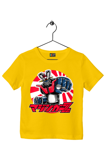 Children's t-shirt with prints Mazinger Z Grendizer. Anime, goldorak, goldrake, grendizer, manga, mazinger z, mecha, robots. 2070702