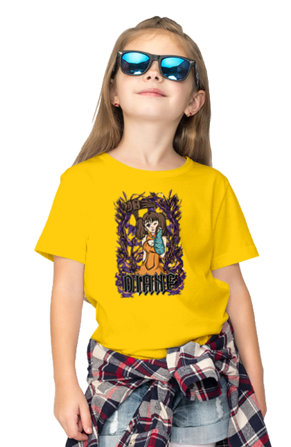 Children's t-shirt with prints Seven Deadly Sins Diane. Adventures, anime, comedy, diana, diane, fantasy, manga, seven deadly sins. 2070702