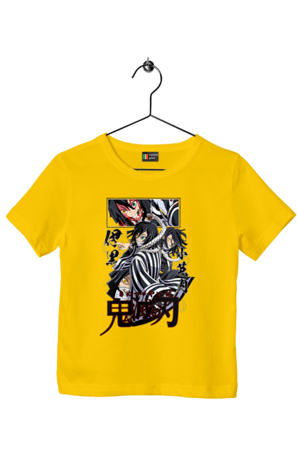 Children's t-shirt with prints Demon Slayer Obanai. Anime, demon slayer, iguro, kimetsu no yaiba, manga, obanai, obanai iguro, serial. 2070702