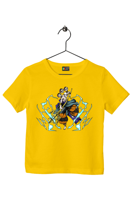 Children's t-shirt with prints One Piece Enel. Anime, enel, god, manga, one piece, straw hat pirates. 2070702