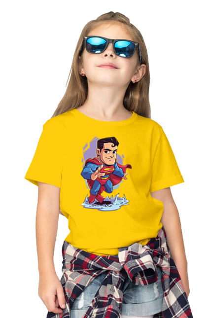 Футболка дитяча з принтом "Супермен". Dc comics, shazam, лють богів, супермен, шазам. CustomPrint.market