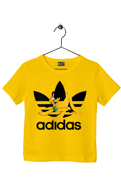 Футболка дитяча з принтом "Adidas Плуто". Adidas, pluto, адідас, мультсеріал, плуто, серіал, собака. 2070702