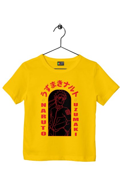 Children's t-shirt with prints Naruto. Anime, character, manga, naruto, ninja, tv series. 2070702