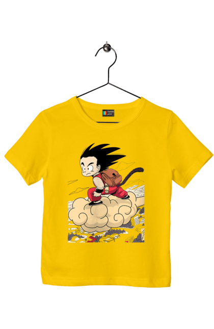 Футболка дитяча з принтом "Перли дракона Сон Гоку". Dragon ball, manga, son goku, аніме, гоку, манга, перли дракона, сон гоку. 2070702