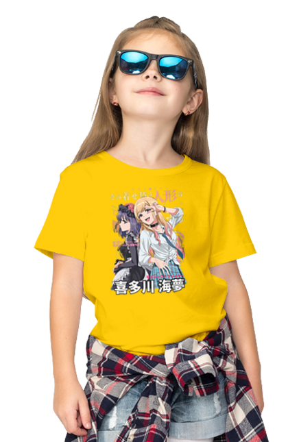 Children's t-shirt with prints My Dress Up Darling. Anime, gyaru, manga, marin kitagawa, marine, my dress-up darling, porcelain doll. 2070702