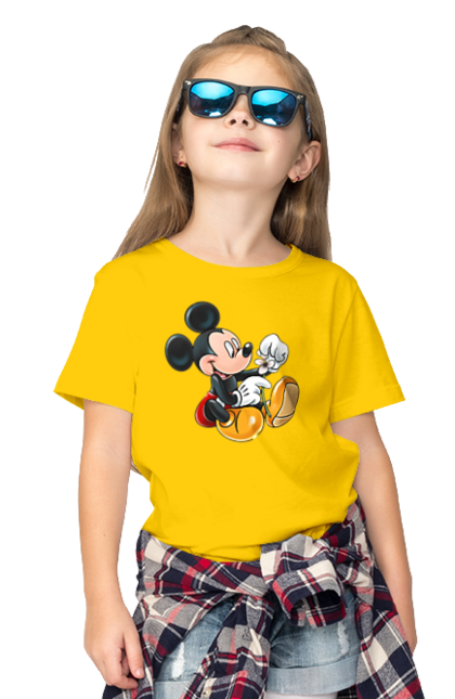 Children's t-shirt with prints Mickey Mouse. Cartoon, disney, mickey, mickey mouse. 2070702