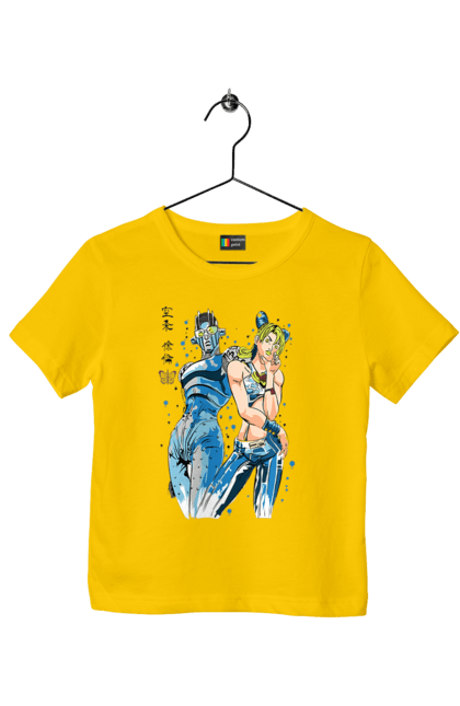 Children's t-shirt with prints JOJO Jolyne Cujoh. Anime, jojo, jojo`s bizarre adventure, jojo’s bizarre adventure, jolyne cujoh, manga. 2070702