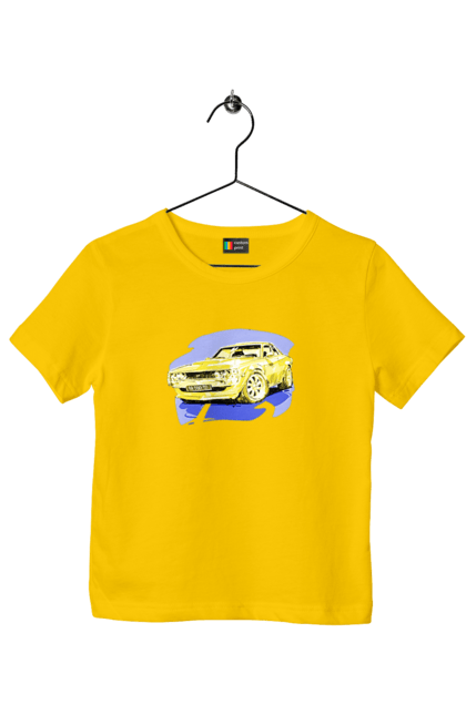 Children's t-shirt with prints Ukrainian sports car. Machine, machine art, power, speed, sports car, ukrainian car. 2070702