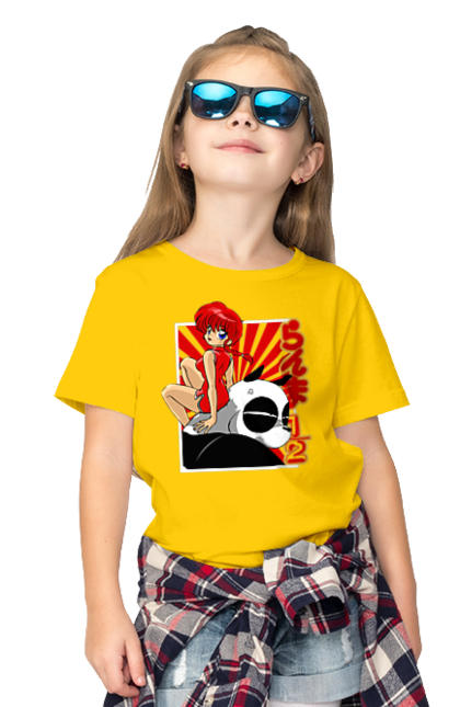 Children's t-shirt with prints Ranma 1/2. Action movie, anime, comedy, manga, mystic, ranma, romance, shampoo. 2070702